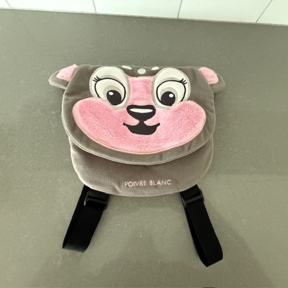 Little Girl Fabric Poivre Blanc 10" Back Pack -Barely Used - Picture 1 of 6